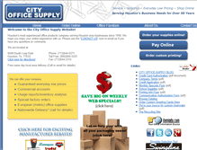 Tablet Screenshot of cityofficesupply.com